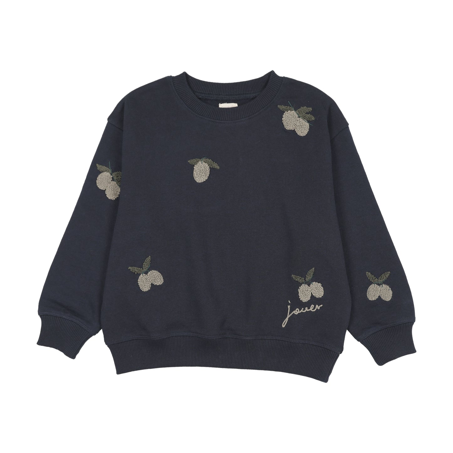 Lil Legs OLIVE PATCH SWEATSHIRT SET