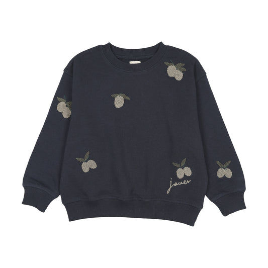 Lil Legs OLIVE PATCH SWEATSHIRT SET