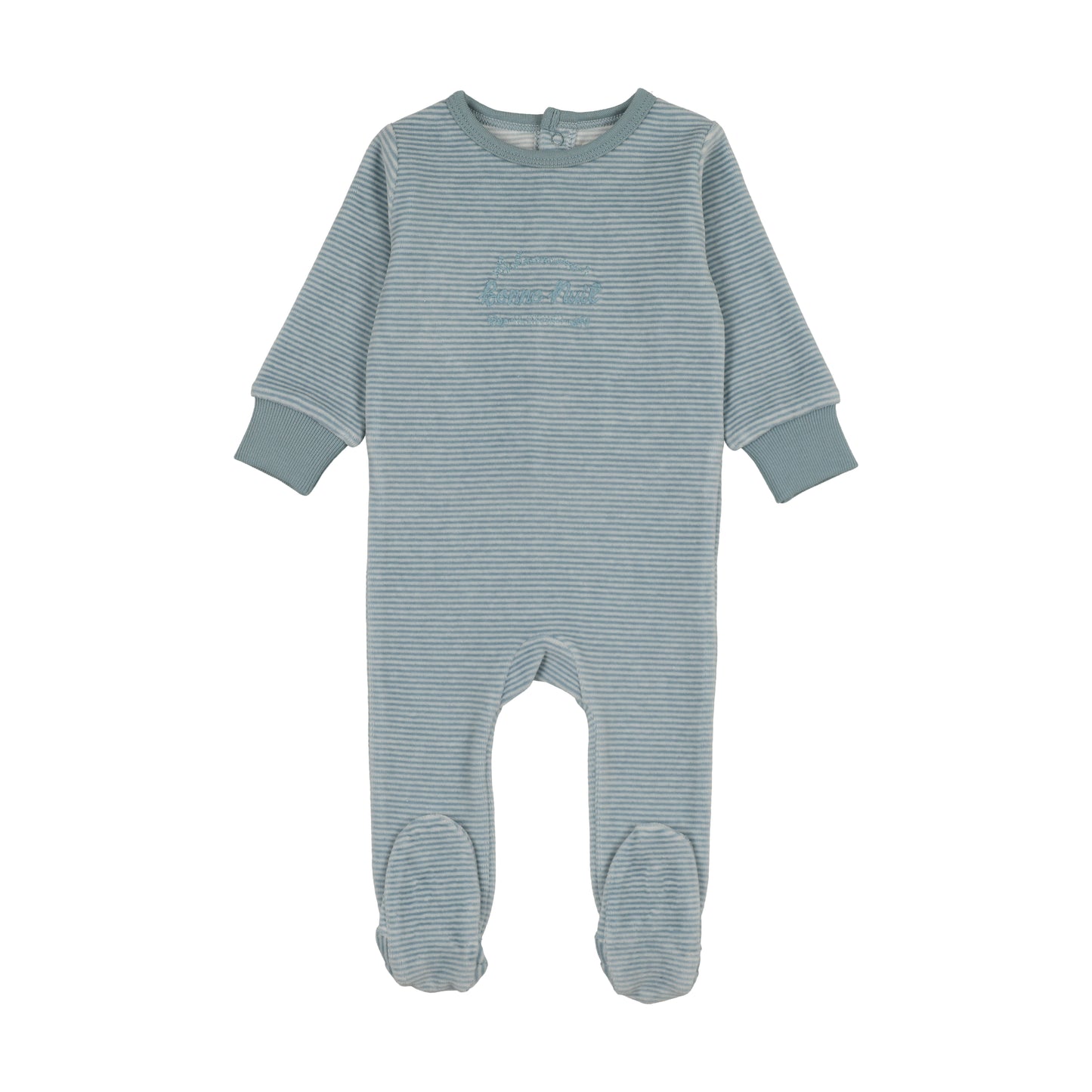 Lil Legs VELOUR STRIPE FOOTIE