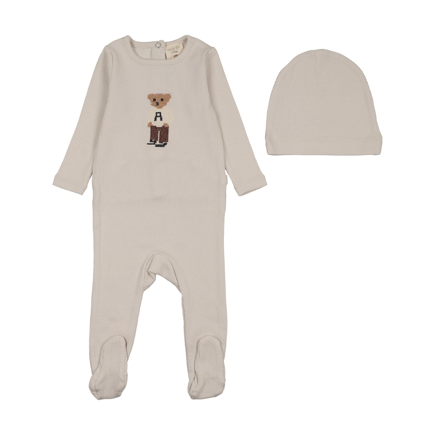 Lil Legs BEAR FOOTIE SET
