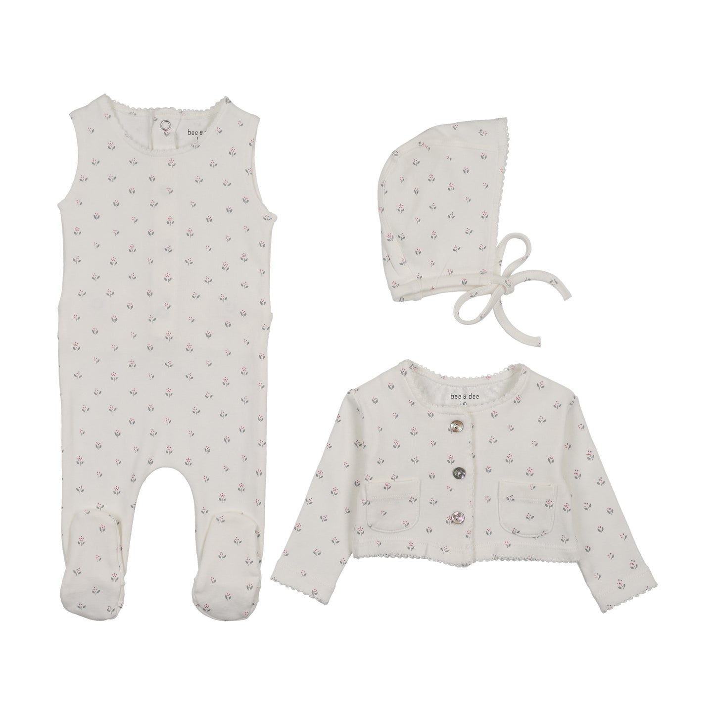 Bee & Dee Floral Cardigan Outfit