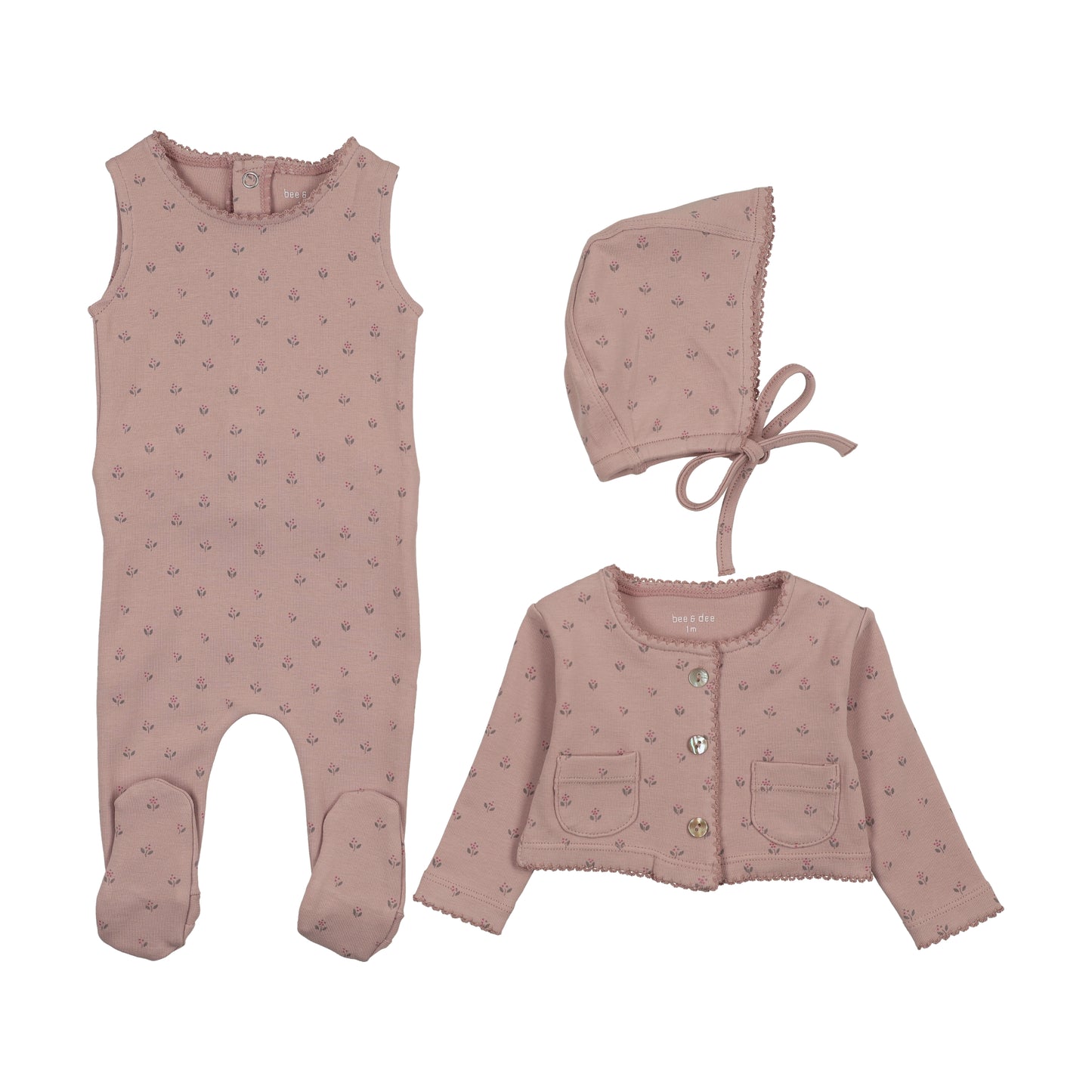 Bee & Dee Floral Cardigan Outfit