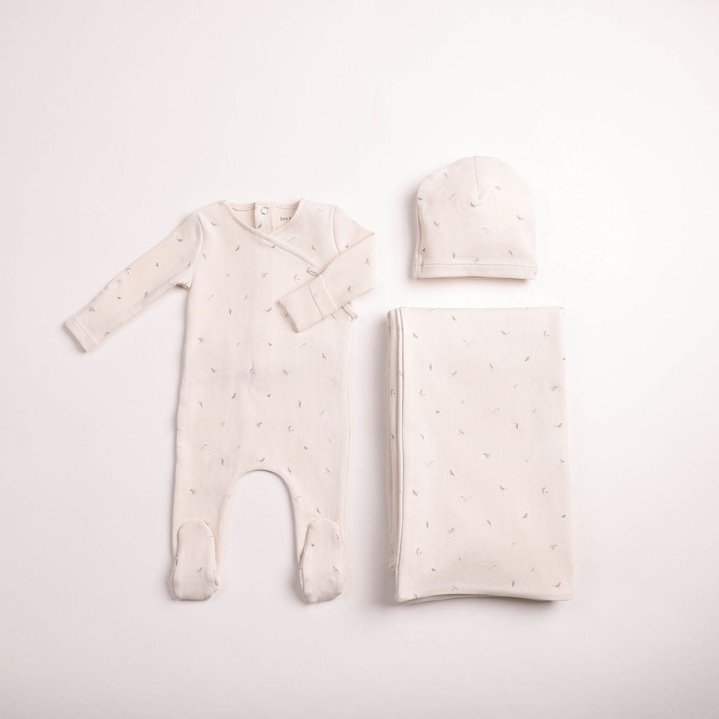 Bee & Dee Flutter & Fly Footed Beanie - Full Set