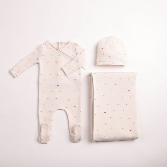Bee & Dee Flutter & Fly Footed Beanie - Full Set