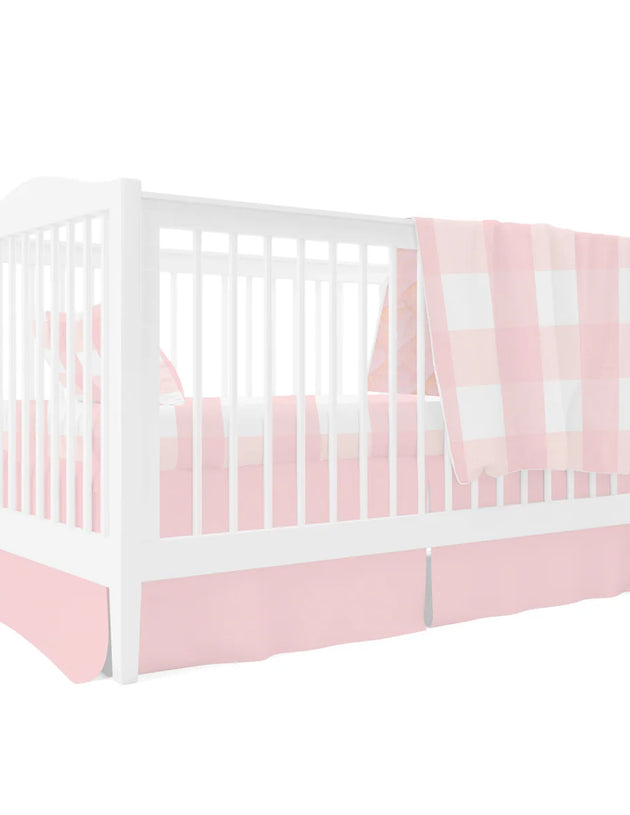 Ely's & Co. - Crib Set 4 Piece: Crib Sheet + Quilted Blanket + Skirt + Pillow Case