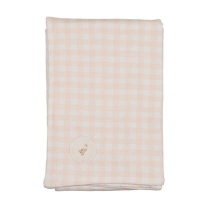 Bee & Dee Goose Plaid Chalk White Girls Blanket