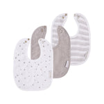 Ely's & Co. - 3 Pack Bib 2 Layer: Muslin + Terry Back