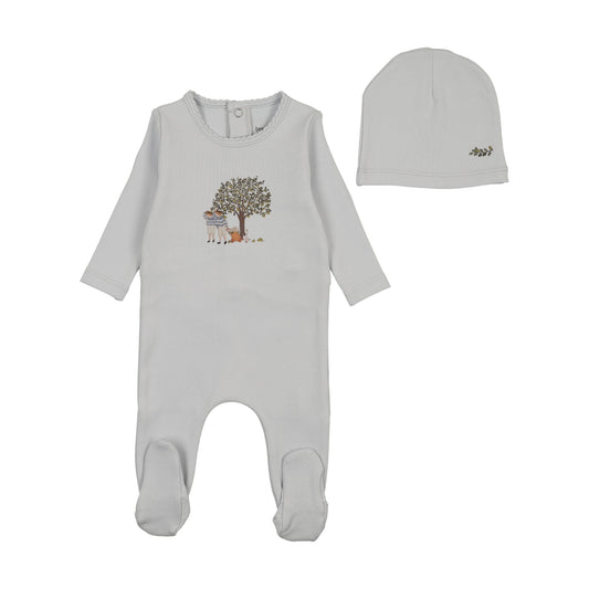 Bee & Dee Illustrated Image Footie/Beanie