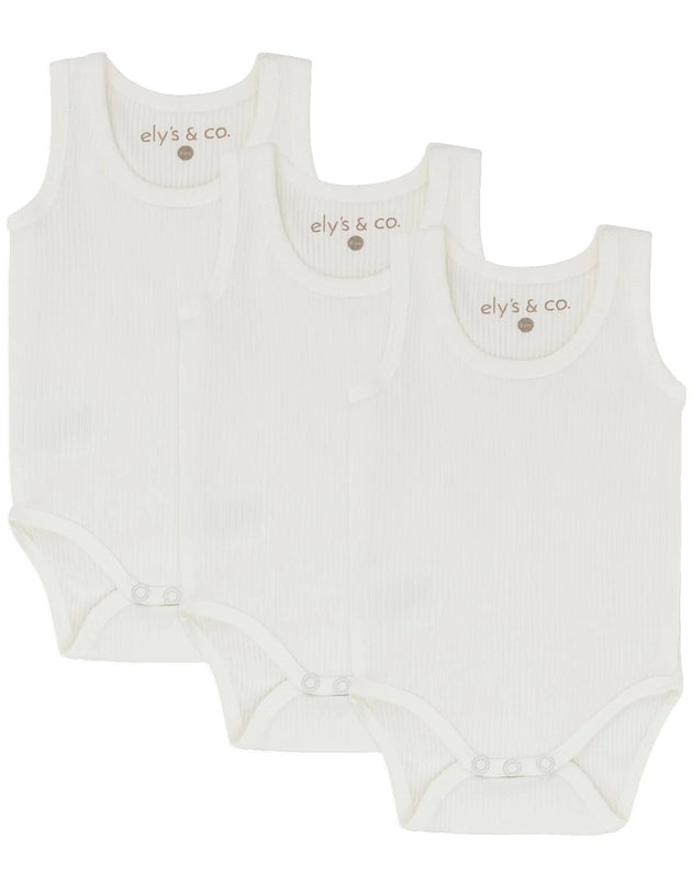 Ely's & Co. - 3 Pack Ribbed Tank Undershirt