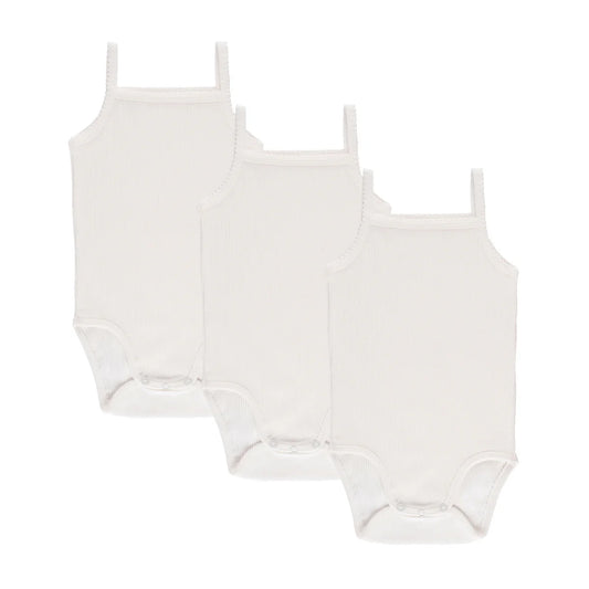 Ely's & Co. - 3 Pack Ribbed Strap Undershirt