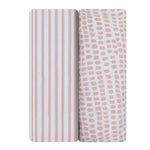 Ely's & Co. - Waterproof Bassinet Sheet Set 100% Jersey Cotton 2 Pack