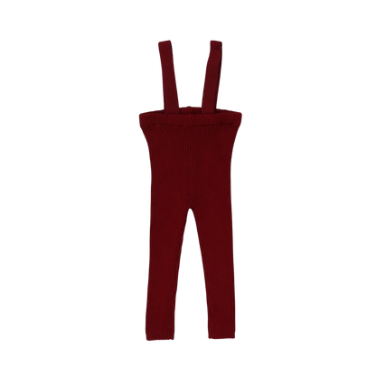 Lil Legs Girls Embroidered Shirt & Knit Suspender Leggings