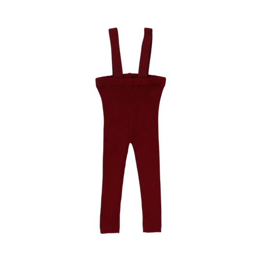 Lil Legs Girls Embroidered Shirt & Knit Suspender Leggings