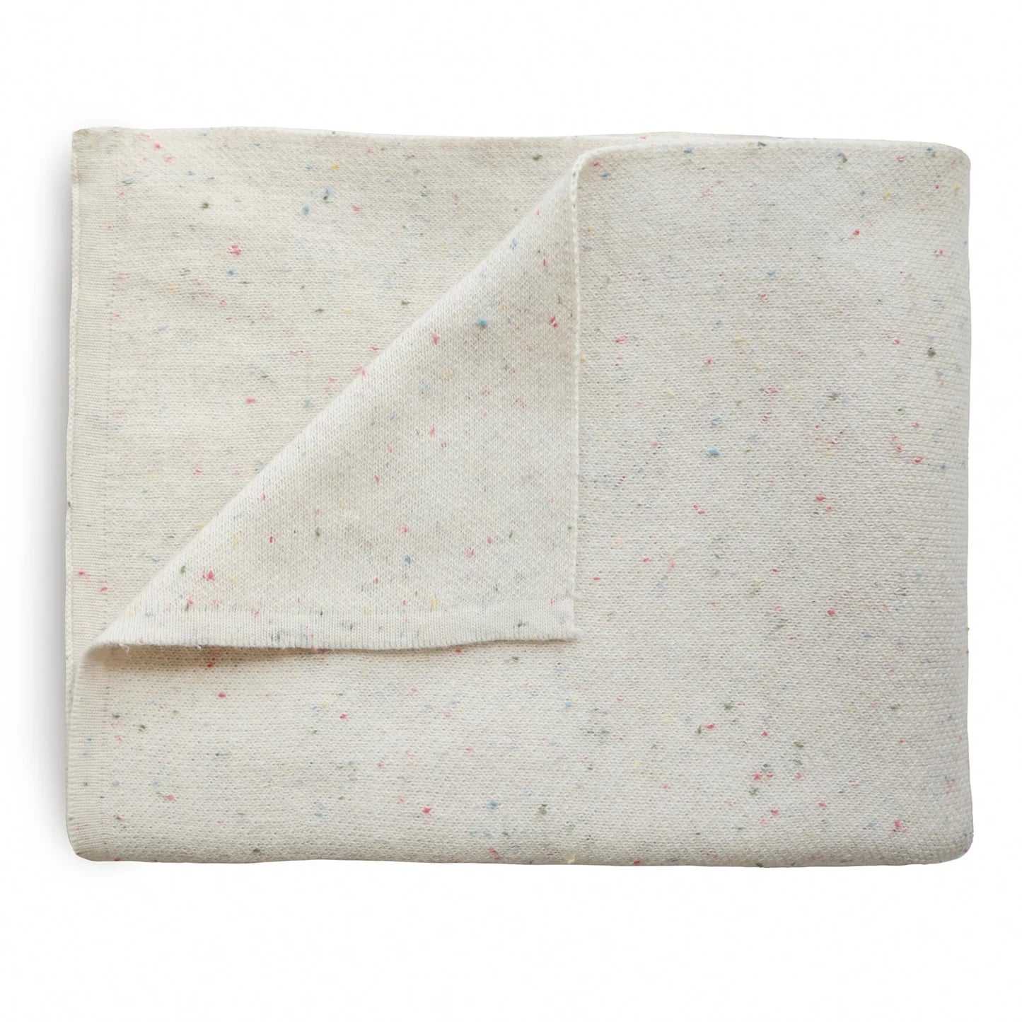 Mushie Knitted Confetti Baby Blanket