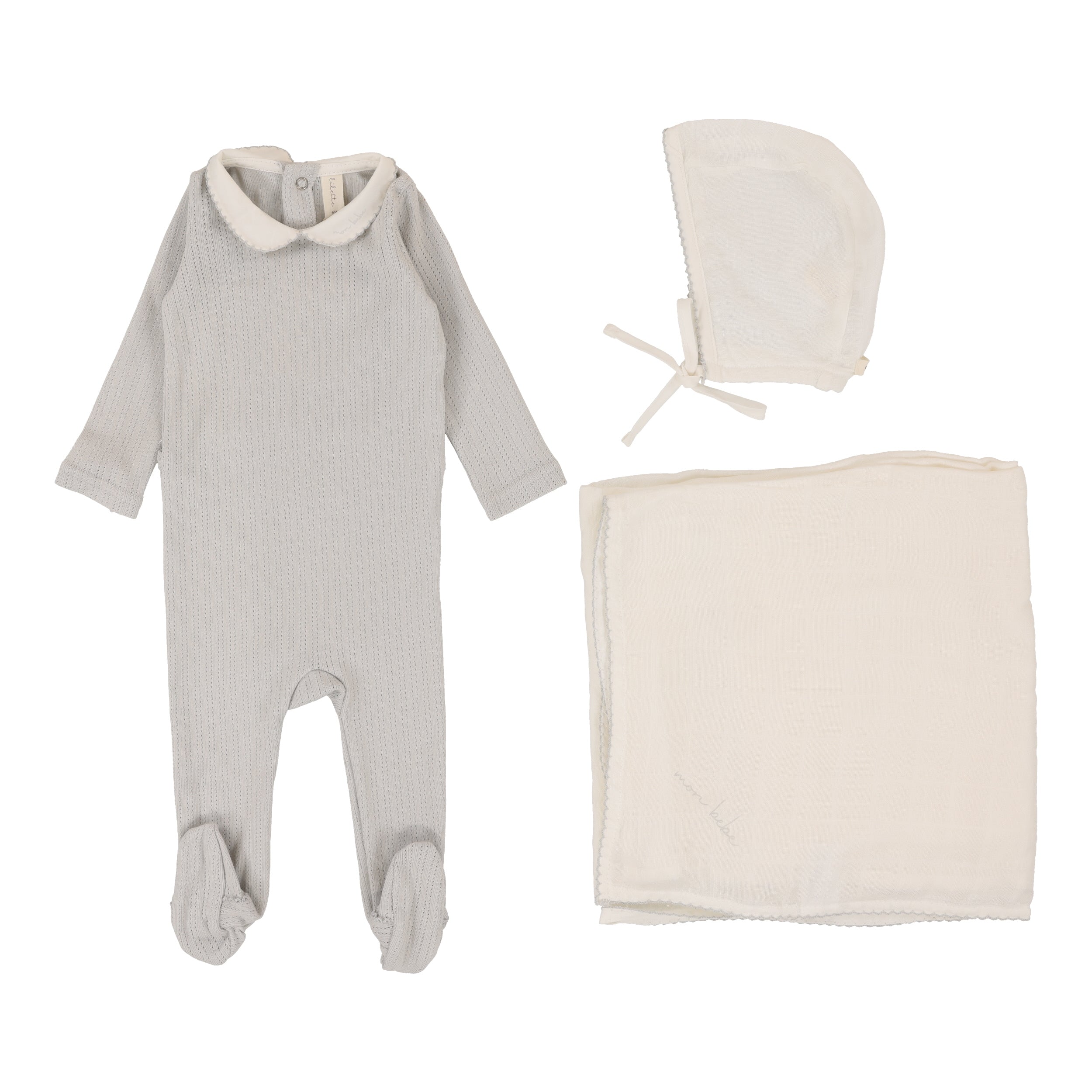 Lil Legs - Edged Collar Layette Set