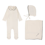 Lil Legs - Edged Collar Layette Set