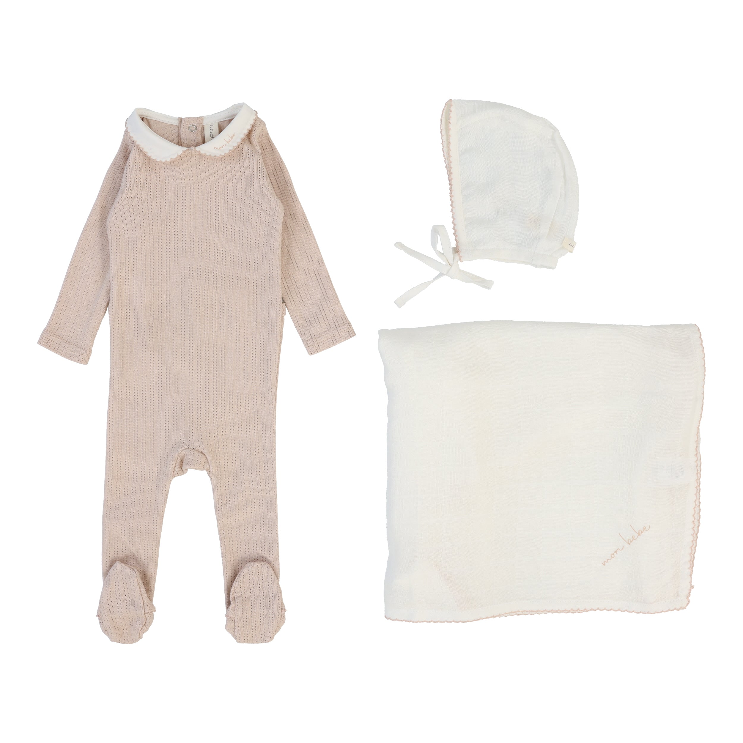 Lil Legs - Edged Collar Layette Set