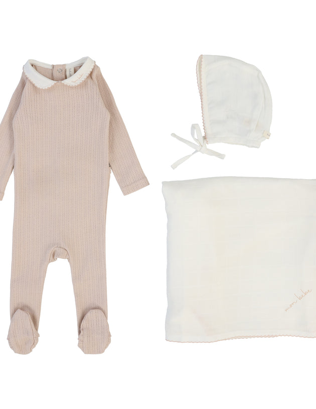 Lil Legs - Edged Collar Layette Set