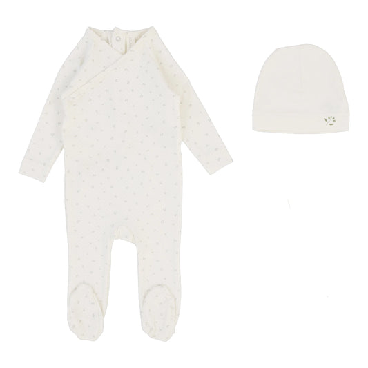 Lil Legs - Printed Wrapover Footie Set