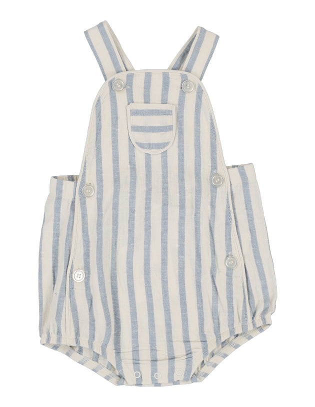 Lil Legs - Linen Stripe Pocket Romper