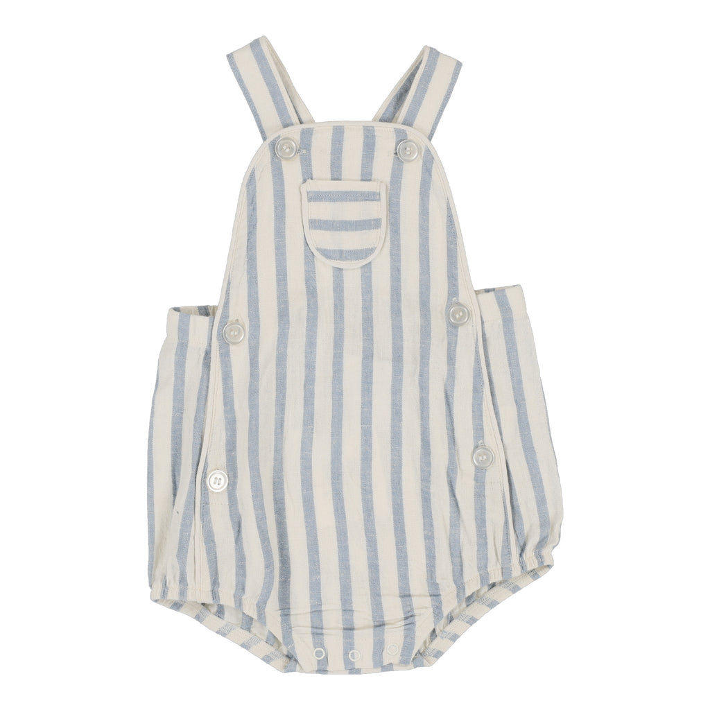 Lil Legs - Linen Stripe Pocket Romper