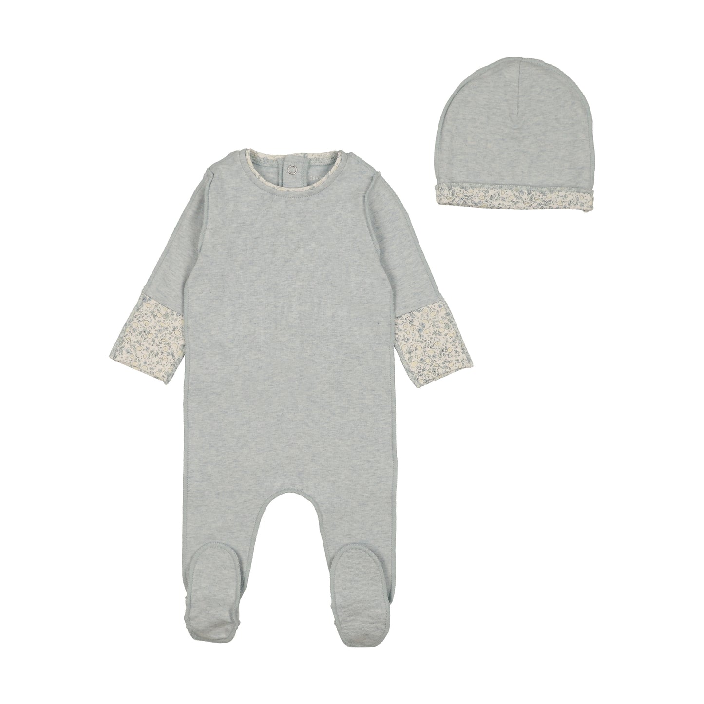 Bee & Dee Lemon Print Cuffs Footie/Beanie