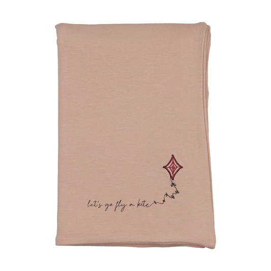 Bee & Dee Let's Go Footie Rose Blanket