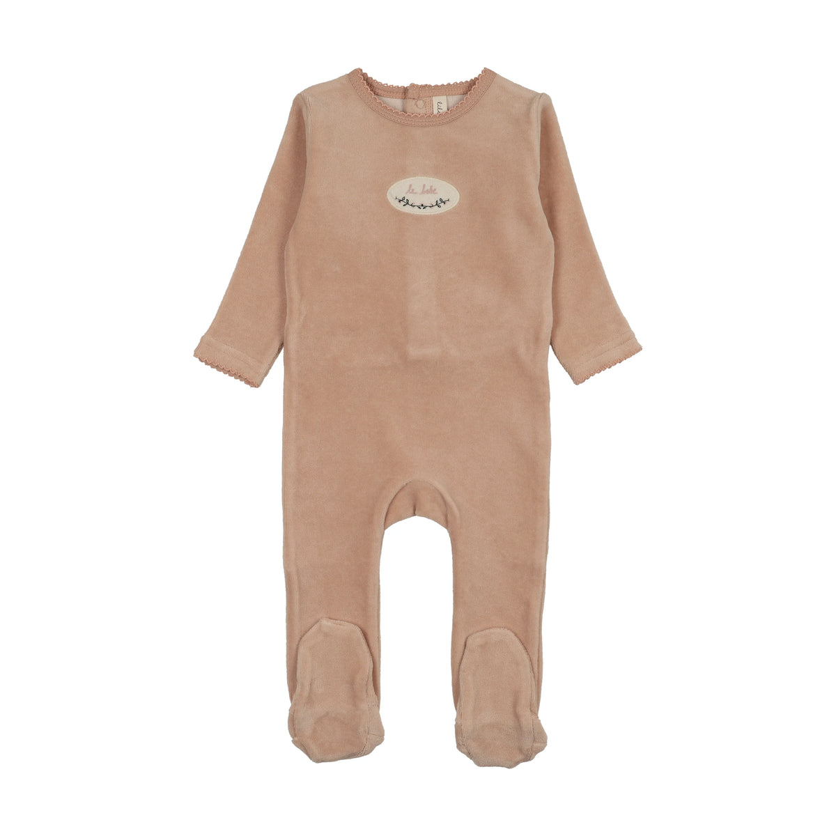 Lil Legs VELOUR PATCH FOOTIE