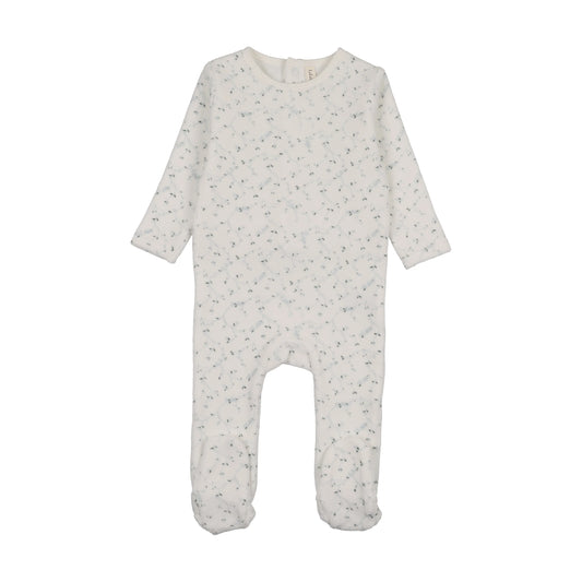 Lil Legs BRANCH VELOUR FOOTIE