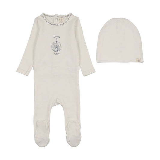 Lil Legs BICYCLE FOOTIE SET