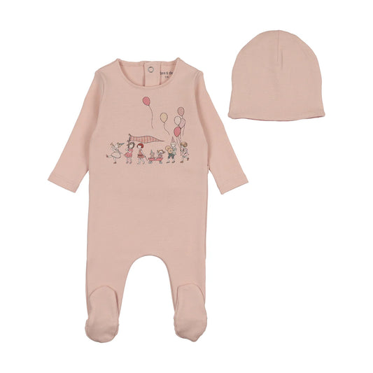 Little Tot Parade Footie/Bonnet