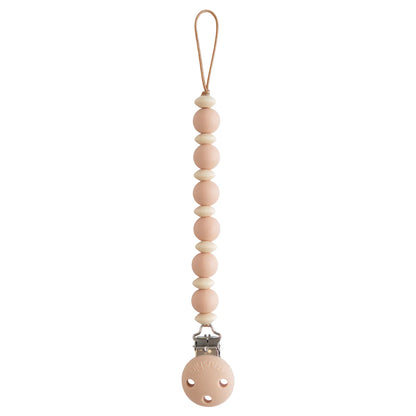 Mushie Silicone Pacifier Clip | Luna