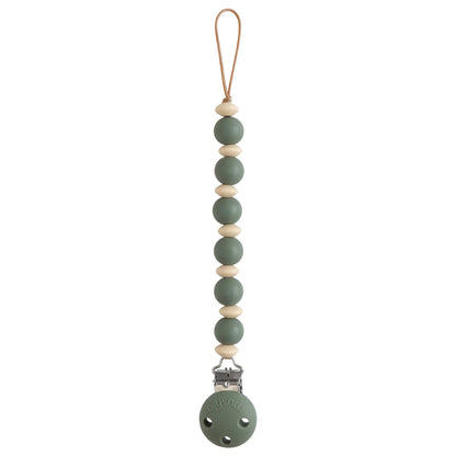 Mushie Silicone Pacifier Clip | Luna