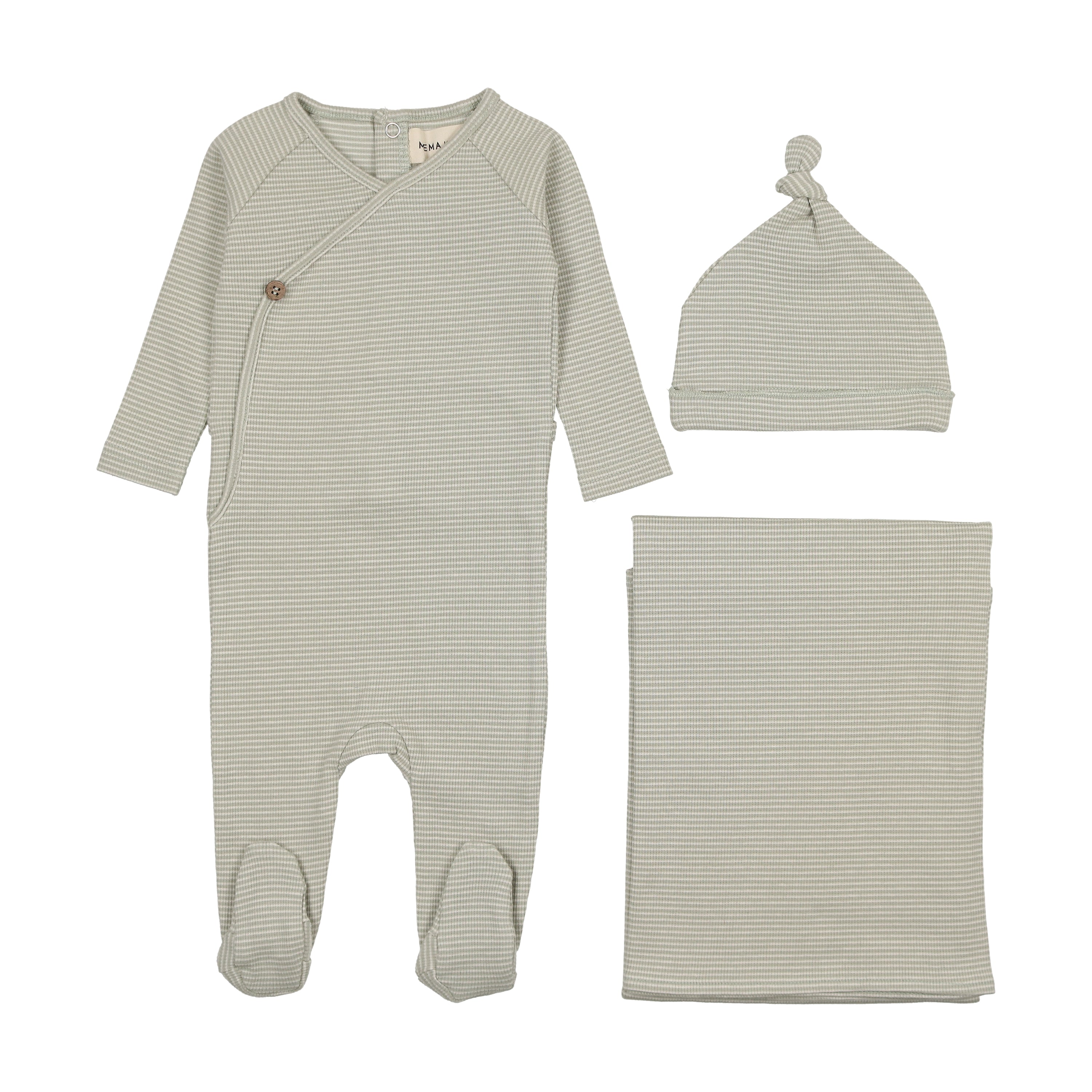 Mema Knits - Thin Striped Three Piece Set