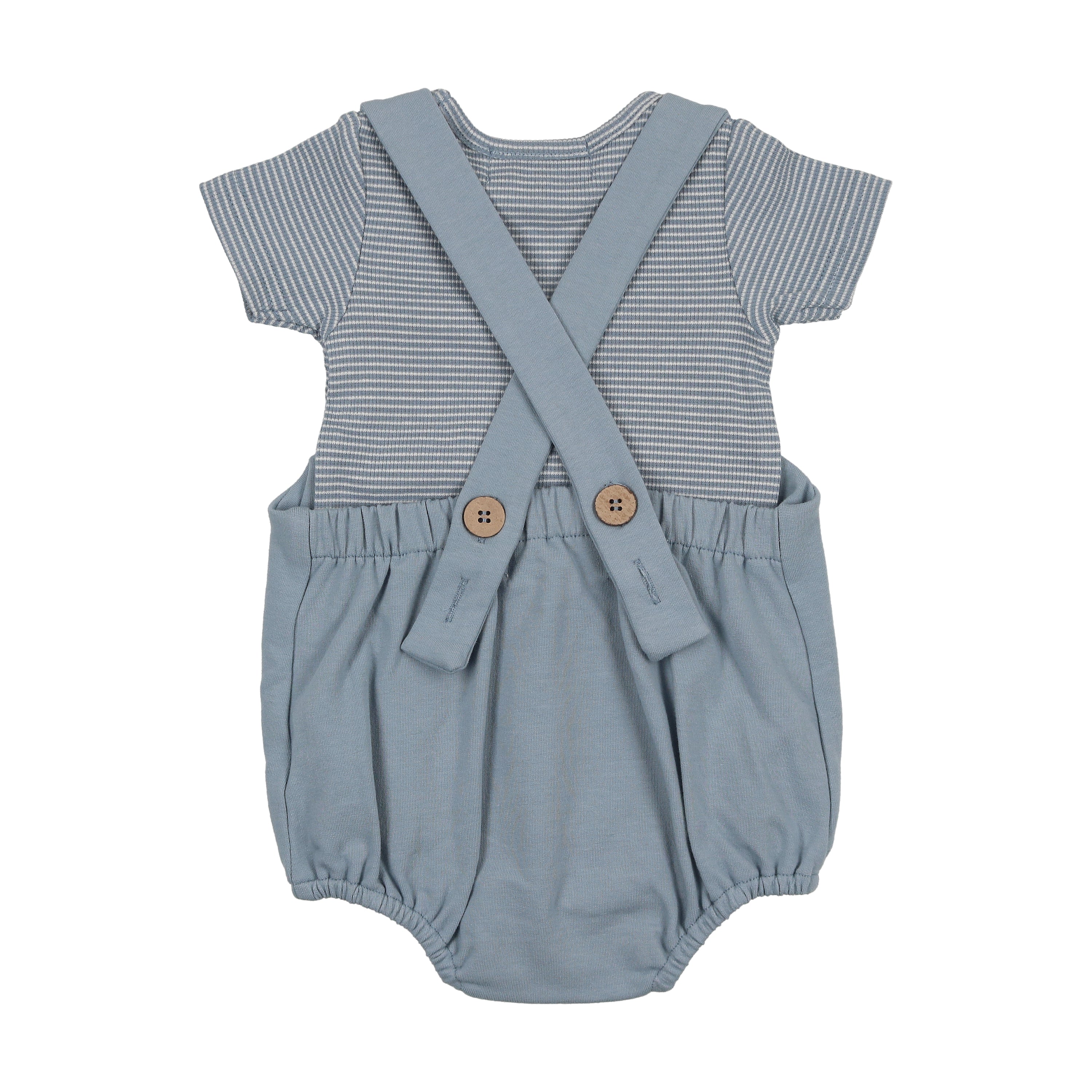 Mema Knits - Romper + Striped Tee