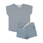 Mema Knits - Boys Short Sleeve Tee + Shorts