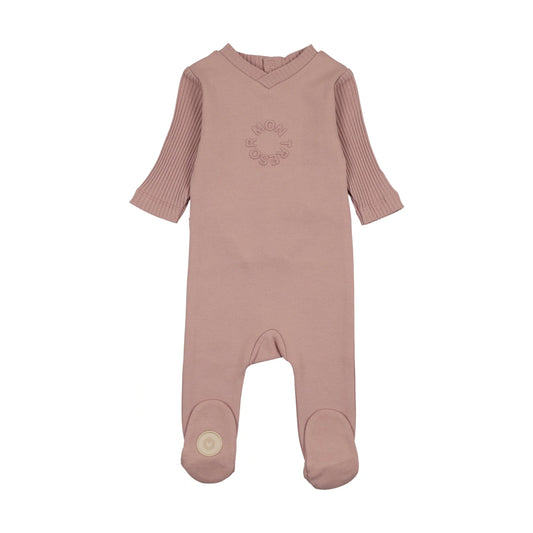 Mon Tresor Embossed Logo Footie