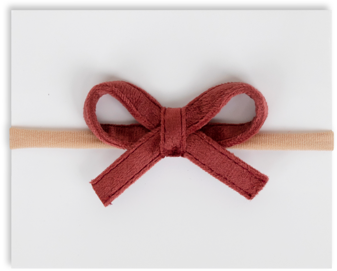 Adora - Mini Velvet Bow Headband