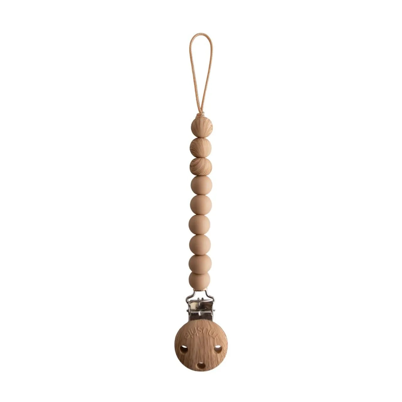 Mushie Silicone Pacifier Clip | Eva