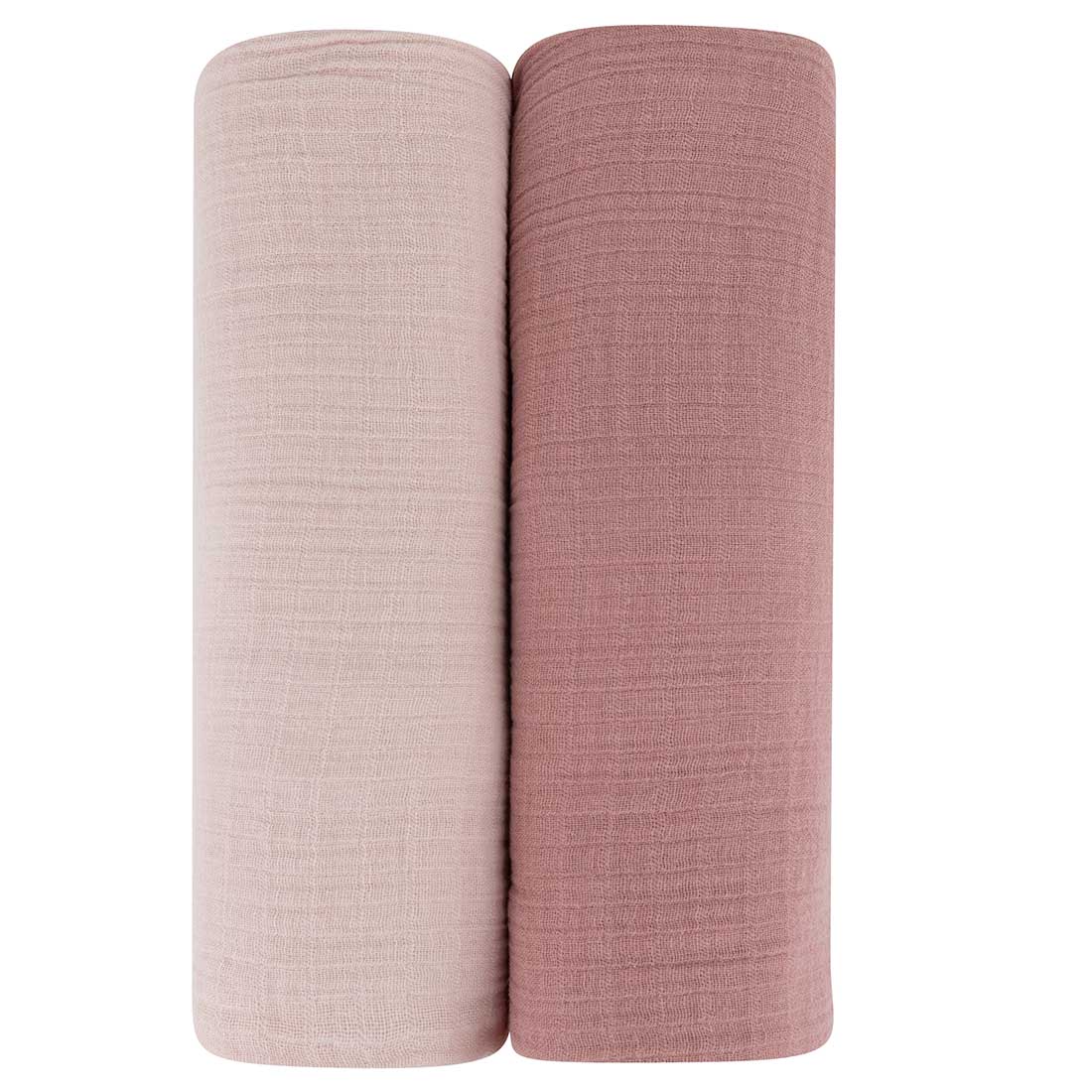 Ely's & Co 2 Pack Cotton Muslin Swaddle Blanket