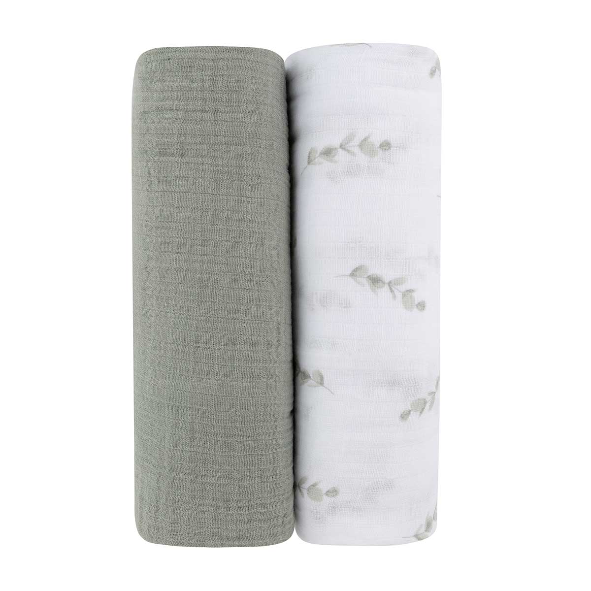 Ely's & Co 2 Pack Cotton Muslin Swaddle Blanket