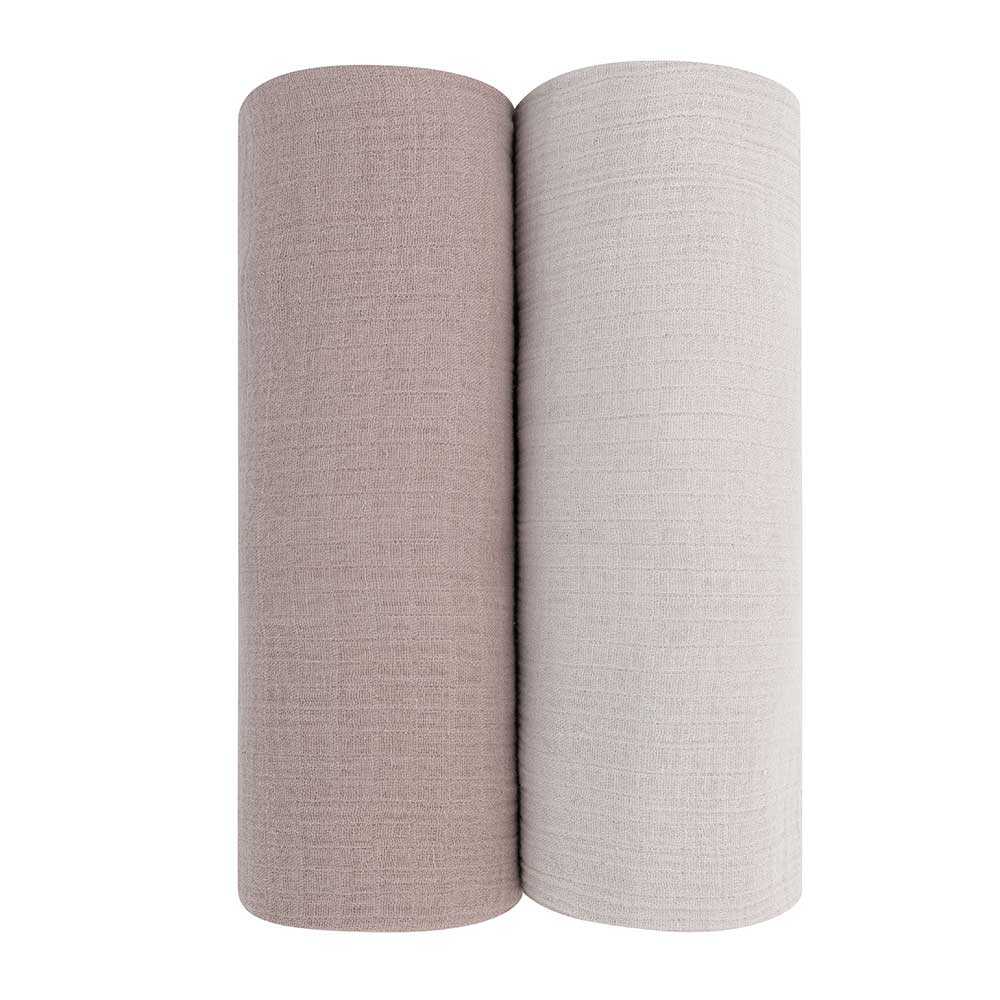 Ely's & Co 2 Pack Cotton Muslin Swaddle Blanket