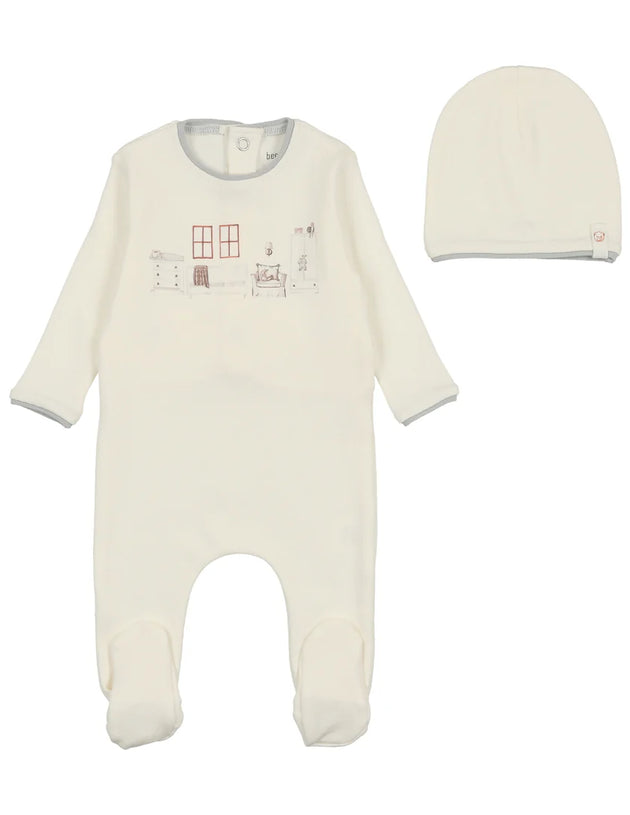 Bee & Dee - Little Nursery Footie + Beanie