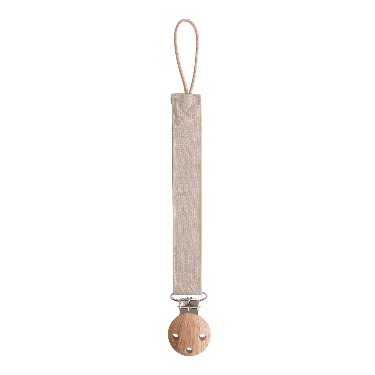 Mushie Fabric Pacifier Clip