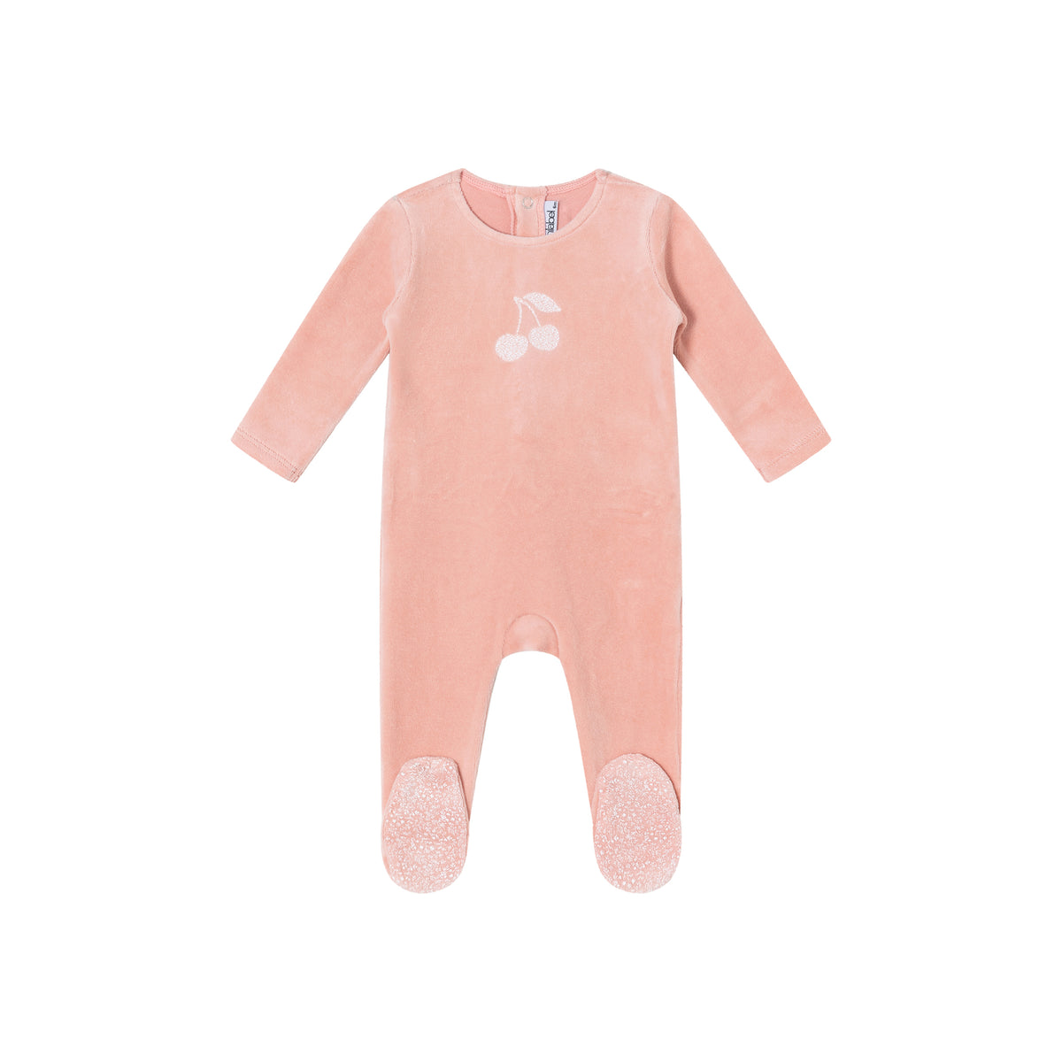Mini Label Toile Printed Cherry Footie