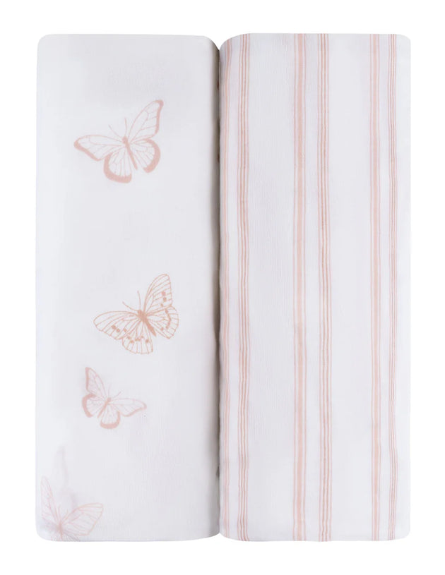 Ely's & Co. - 2 Pack Muslin Swaddles