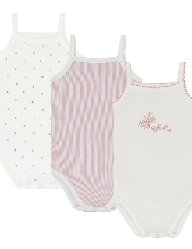 Ely's & Co. - 3 Pack Jersey Strap Undershirts