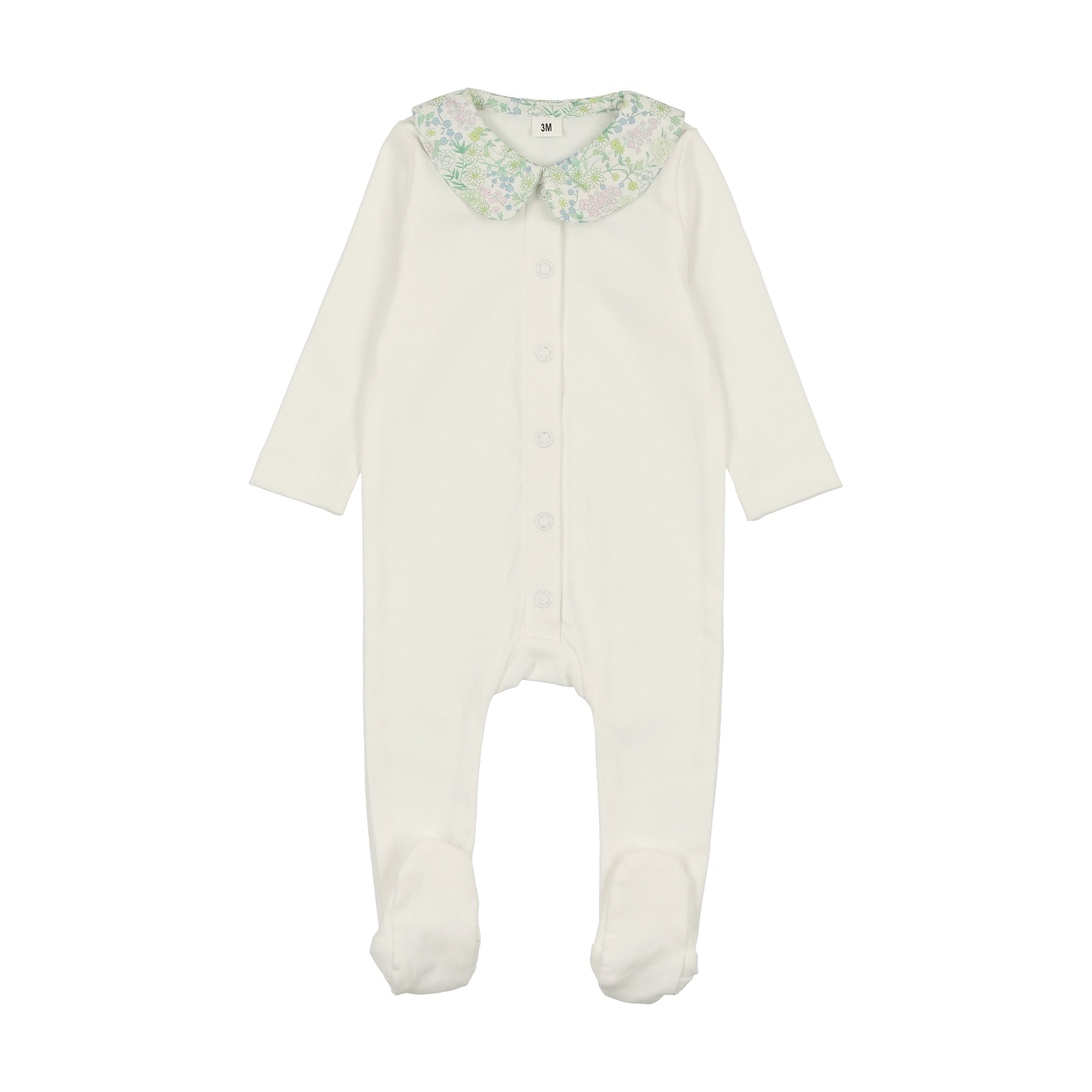 Bonjoy Baby - Polished Cotton Peter Pan Footie