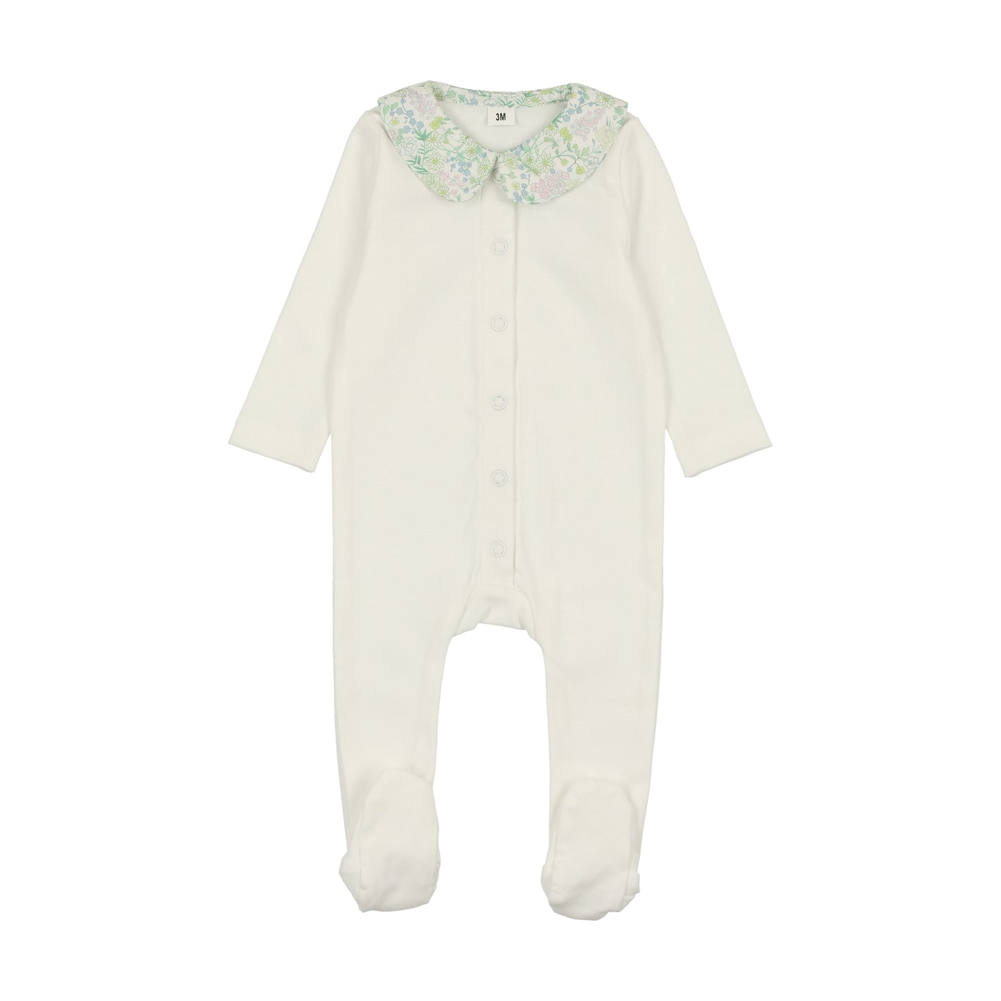 Bonjoy Baby - Polished Cotton Peter Pan Footie