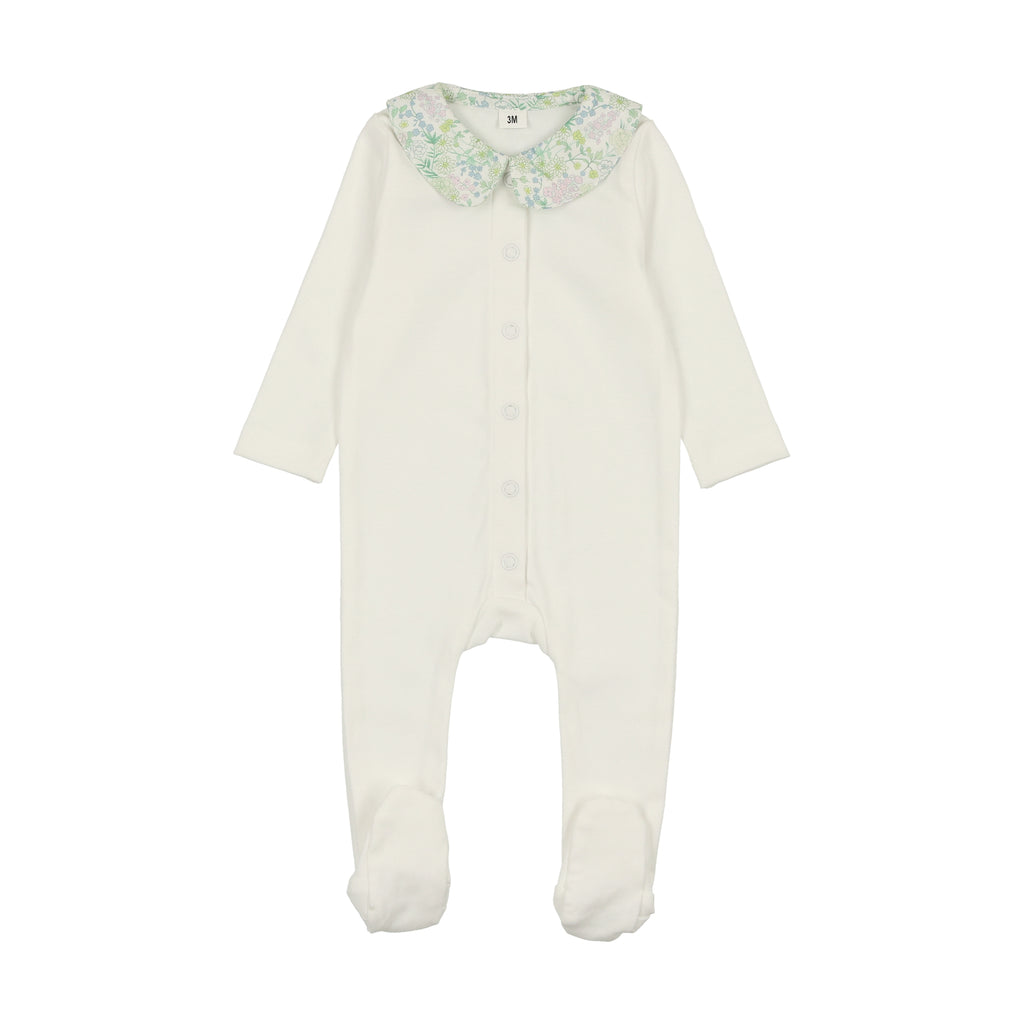 Bonjoy Baby - Polished Cotton Peter Pan Footie